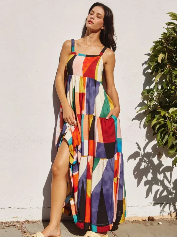 MOSAIC TILE MAXI DRESS sold by OAK