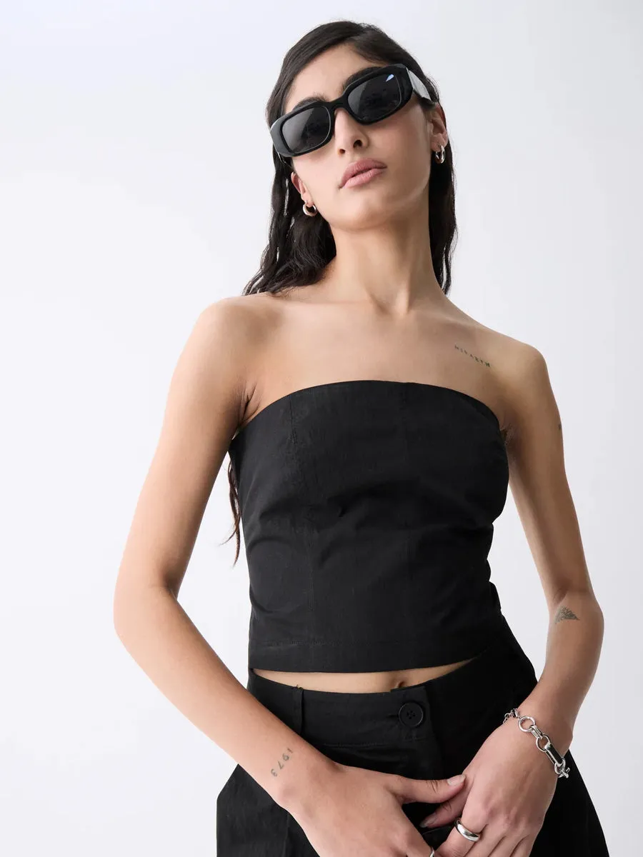 LOUNA TOP - BLACK sold by OAK