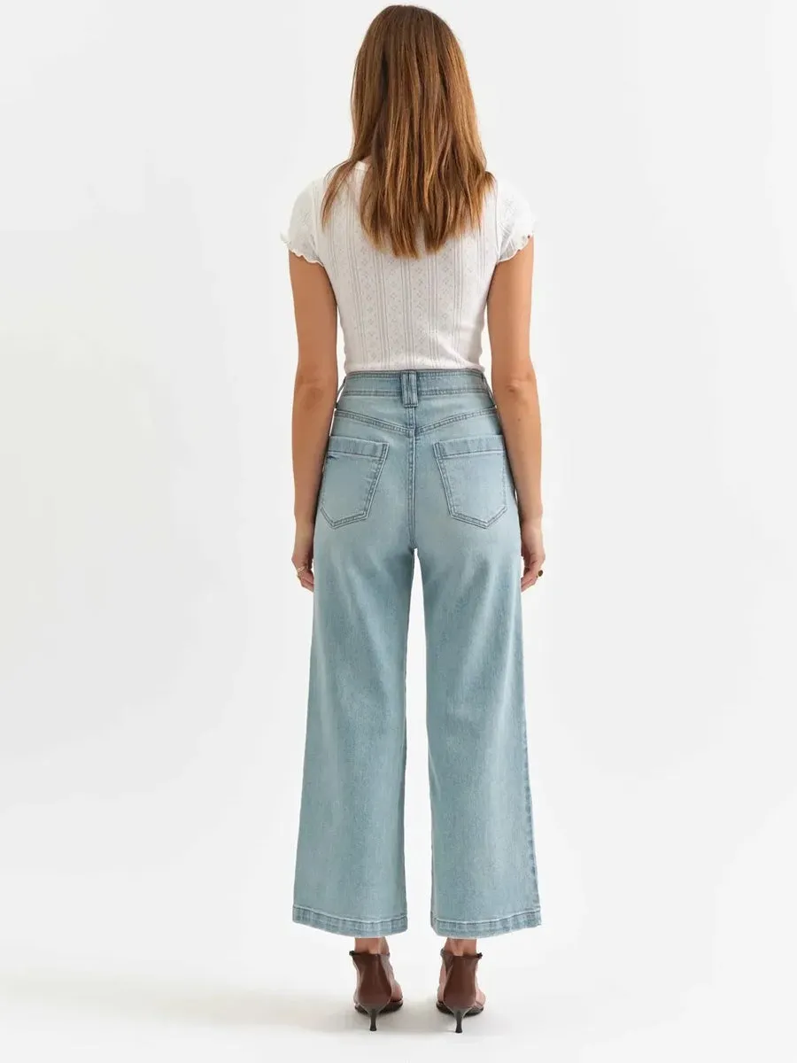DAZE DENIM VALLEY GIRL WIDE LEG ANKLE JEAN - ROM COM sold by OAK product image thumbnail 2