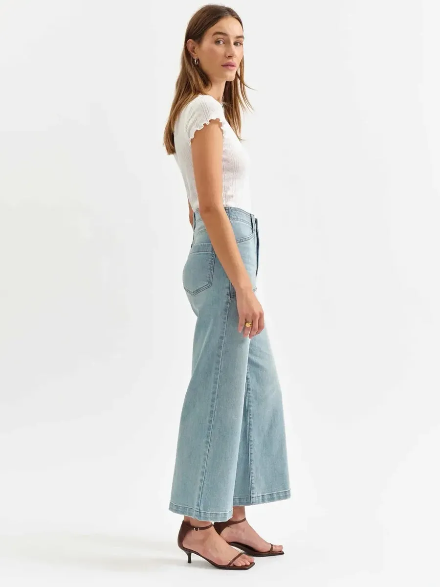 DAZE DENIM VALLEY GIRL WIDE LEG ANKLE JEAN - ROM COM sold by OAK product image thumbnail 3