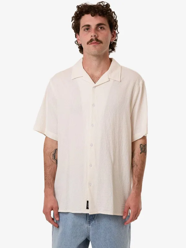 THRILLS WALKS OF LIFE BOWLING SHIRT - HERITAGE WHITE sold by OAK