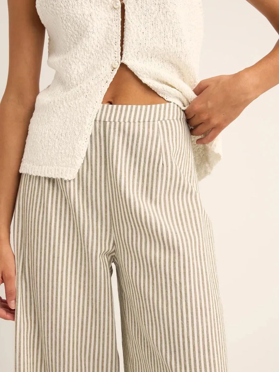 VALLEY STRIPE WIDE LEG PANT sold by OAK product image thumbnail 3