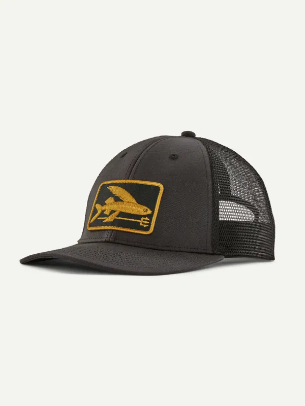 PATAGONIA FLYING FISH LOPRO TRUCKER HAT - INK BLACK sold by OAK