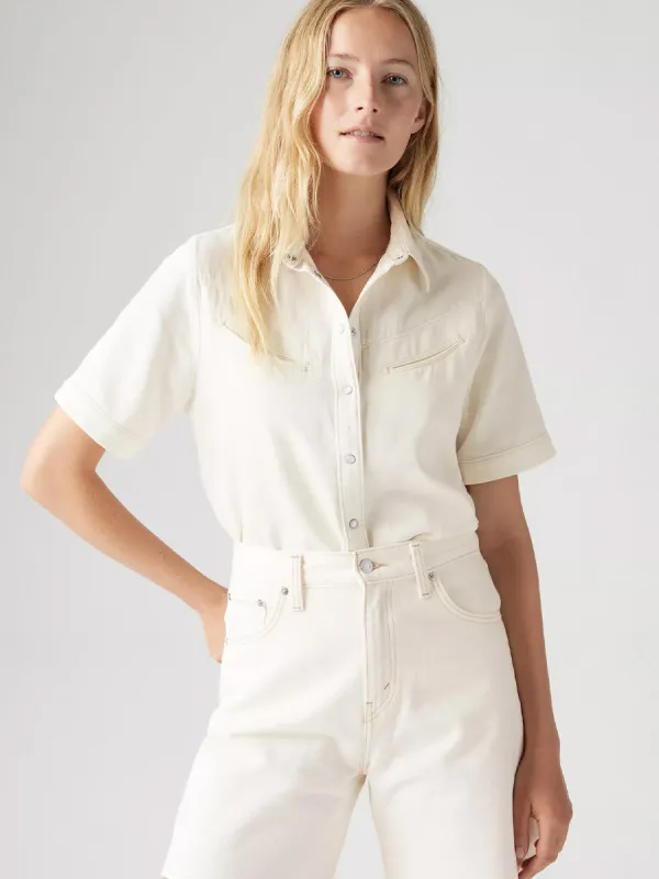LEVI'S RINOA CAMP SHIRT - WHITE sold by OAK