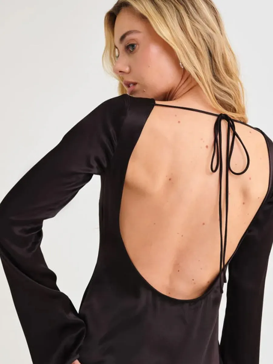 SWEET TALKER MINI DRESS - BLACK sold by OAK product image thumbnail 3