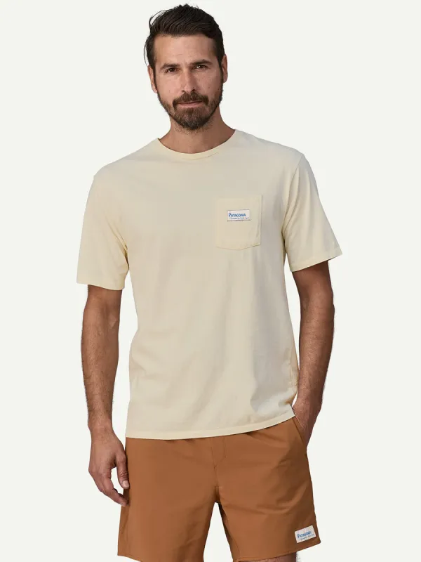 PATAGONIA WATER PEOPLE ORGANIC POCKET T-SHIRT - UNDYED NATURAL sold by OAK