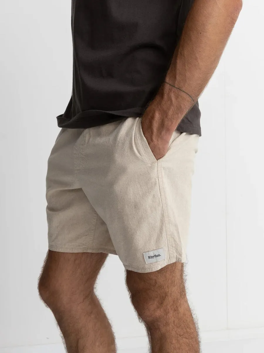 RHYTHM CLASSIC LINEN JAM SHORT - SAND sold by OAK