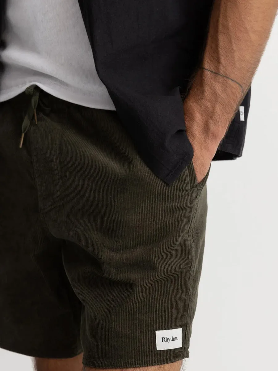 RHYTHM CLASSIC CORD JAM SHORT - OLIVE sold by OAK product image thumbnail 4