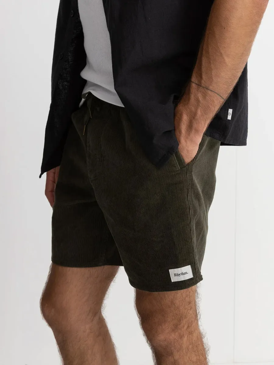 RHYTHM CLASSIC CORD JAM SHORT - OLIVE sold by OAK product image thumbnail 3