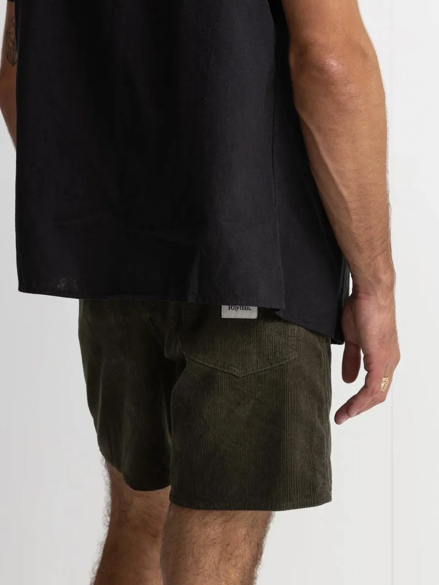 RHYTHM CLASSIC CORD JAM SHORT - OLIVE sold by OAK product image thumbnail 2