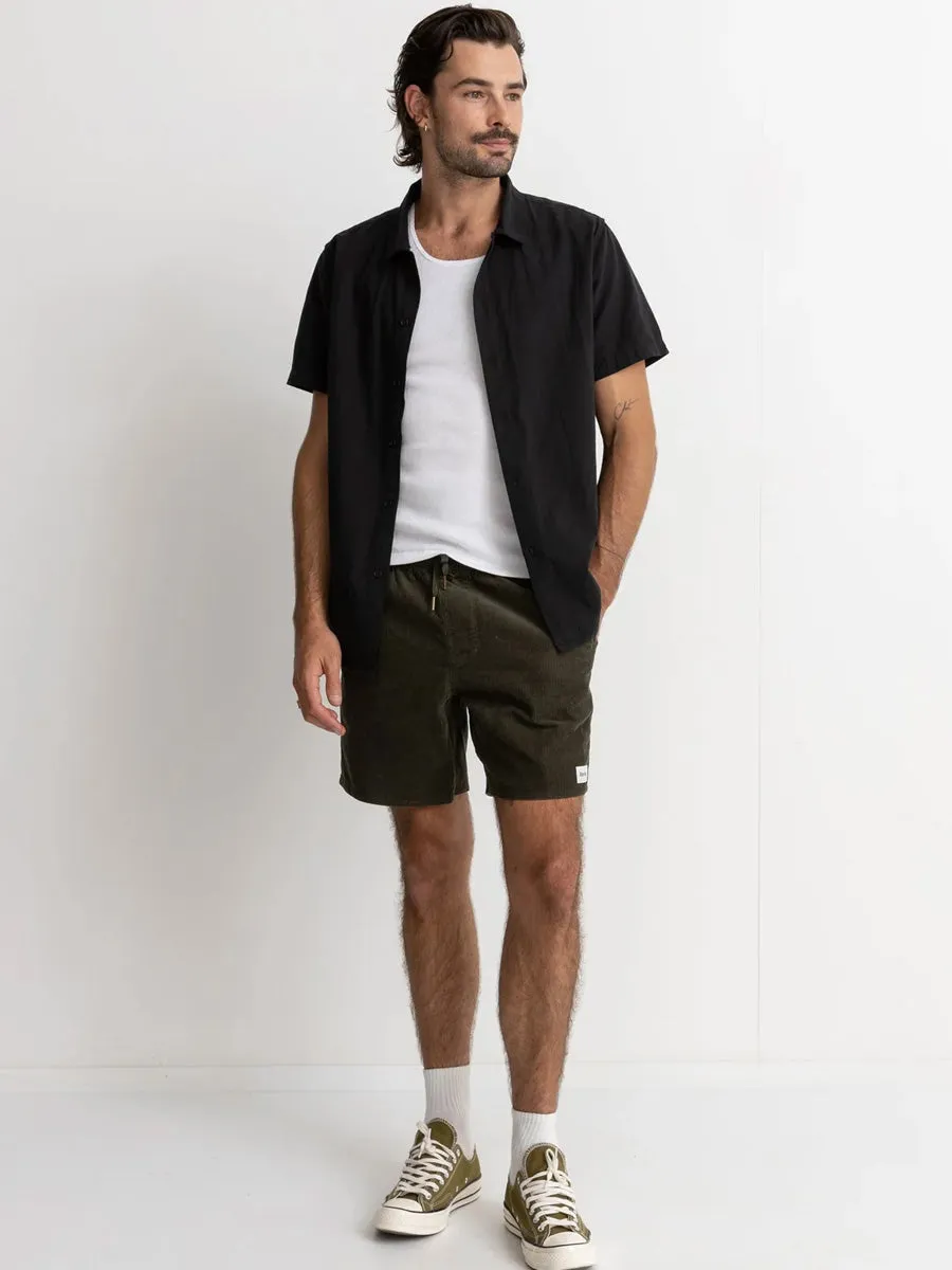 RHYTHM CLASSIC CORD JAM SHORT - OLIVE sold by OAK