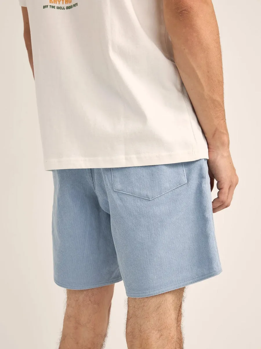 RHYTHM CLASSIC CORD JAM SHORT - SKY sold by OAK product image thumbnail 2