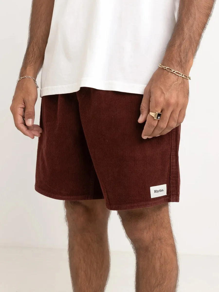 RHYTHM CLASSIC CORD JAM SHORT - MERLOT sold by OAK product image thumbnail 3