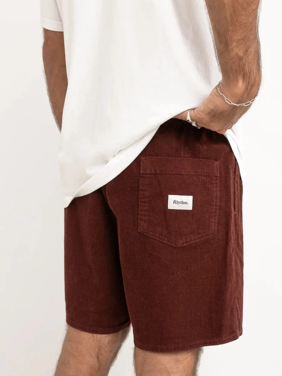 RHYTHM CLASSIC CORD JAM SHORT - MERLOT sold by OAK product image thumbnail 2