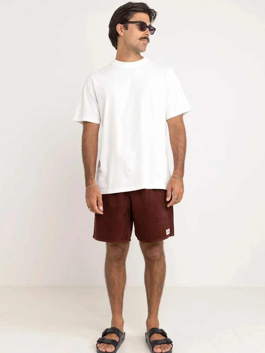 RHYTHM CLASSIC CORD JAM SHORT - MERLOT sold by OAK