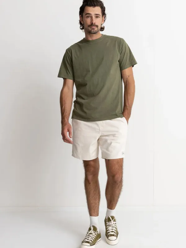 RHYTHM CLASSIC CORD JAM SHORT - VINTAGE WHITE sold by OAK
