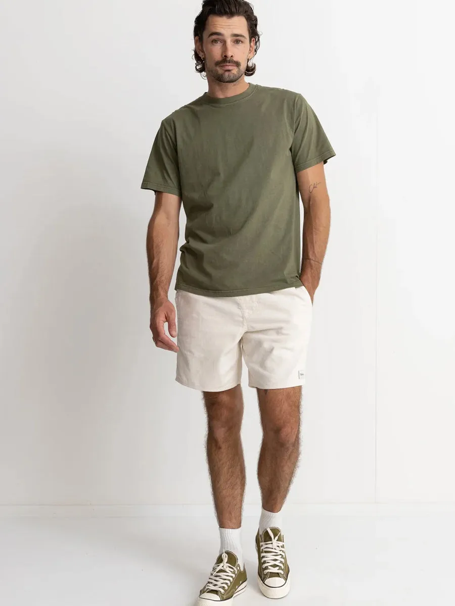 RHYTHM CLASSIC CORD JAM SHORT - VINTAGE WHITE sold by OAK