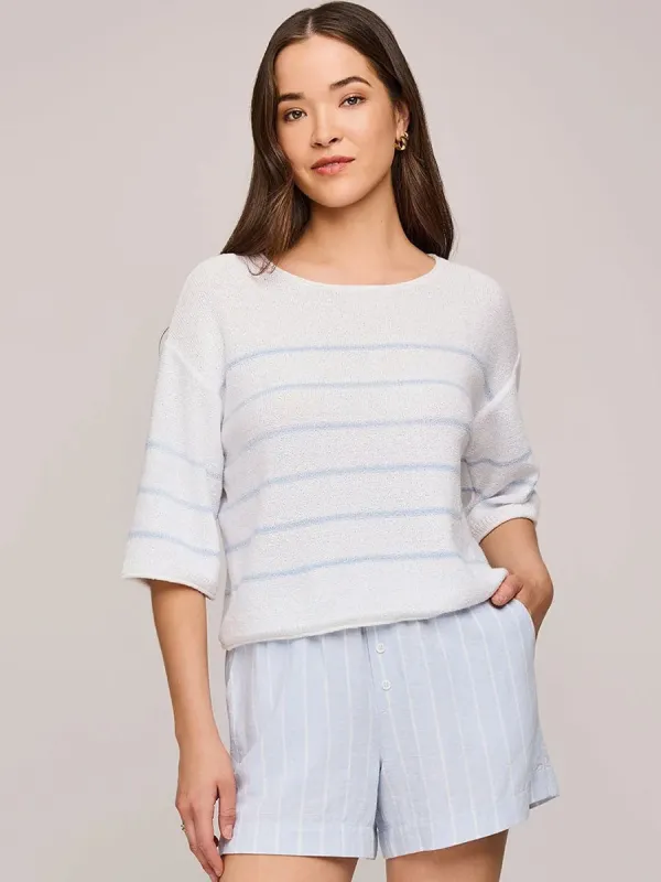 KERRIGAN SWEATER - SKY STRIPE sold by OAK