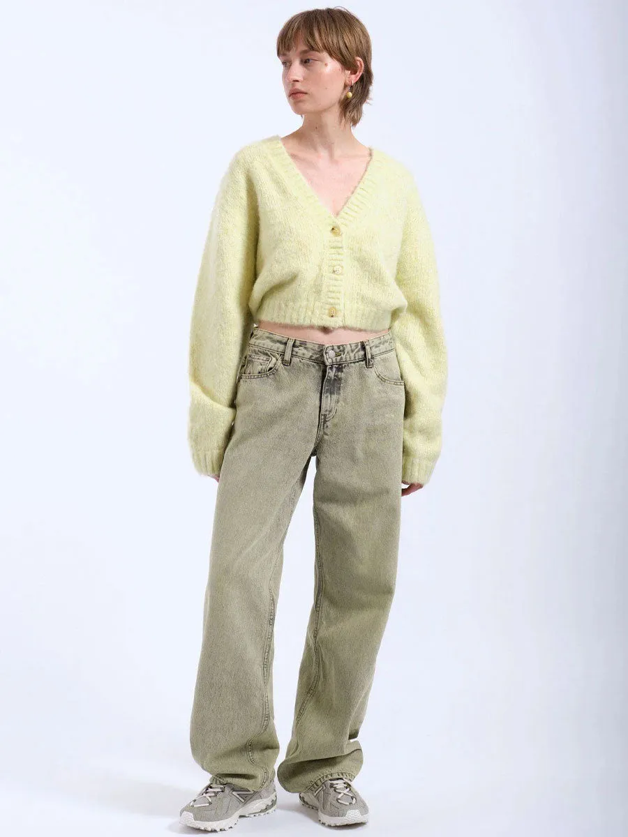 BETTY CARDIGAN - BRUSHED LIGHT YELLOW sold by OAK product image thumbnail 4