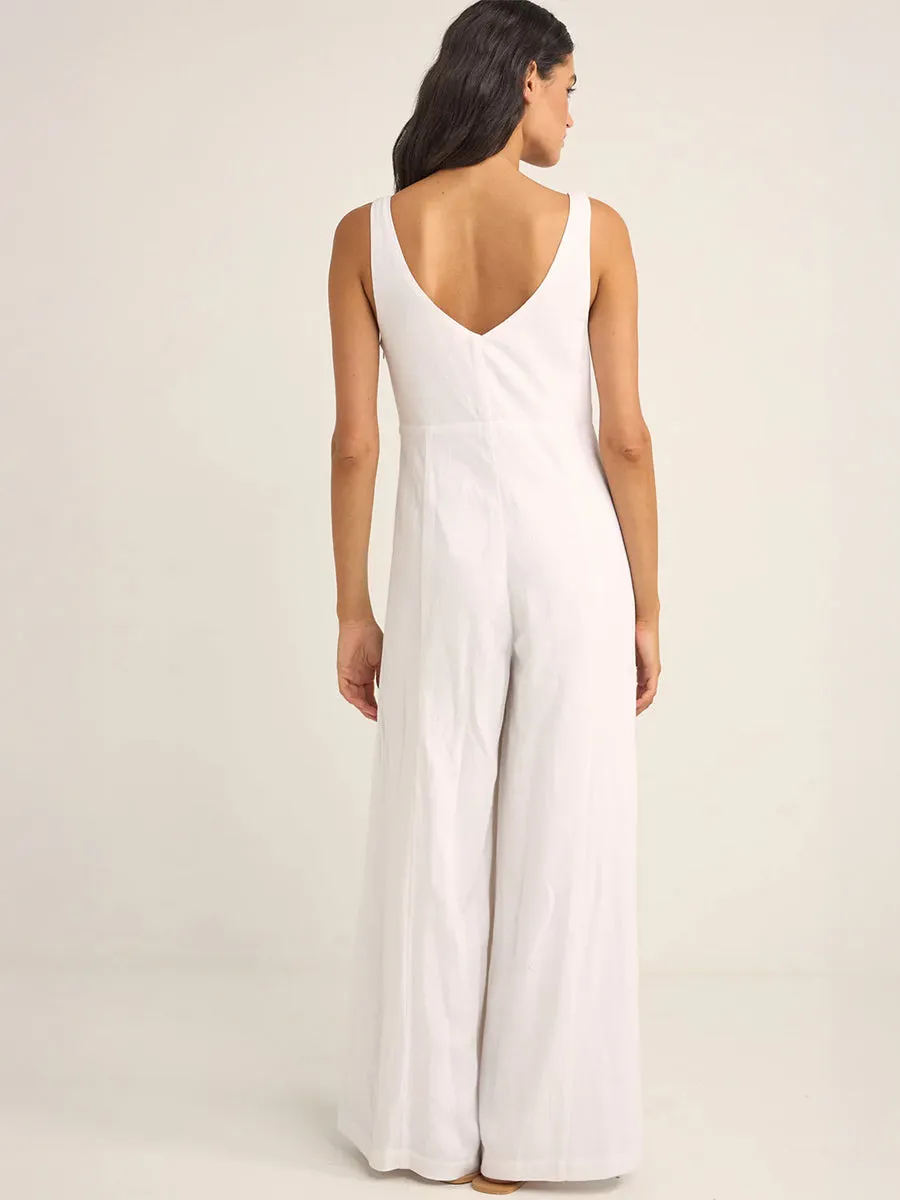 KIKI WIDE LEG JUMPSUIT - WHITE sold by OAK product image thumbnail 2