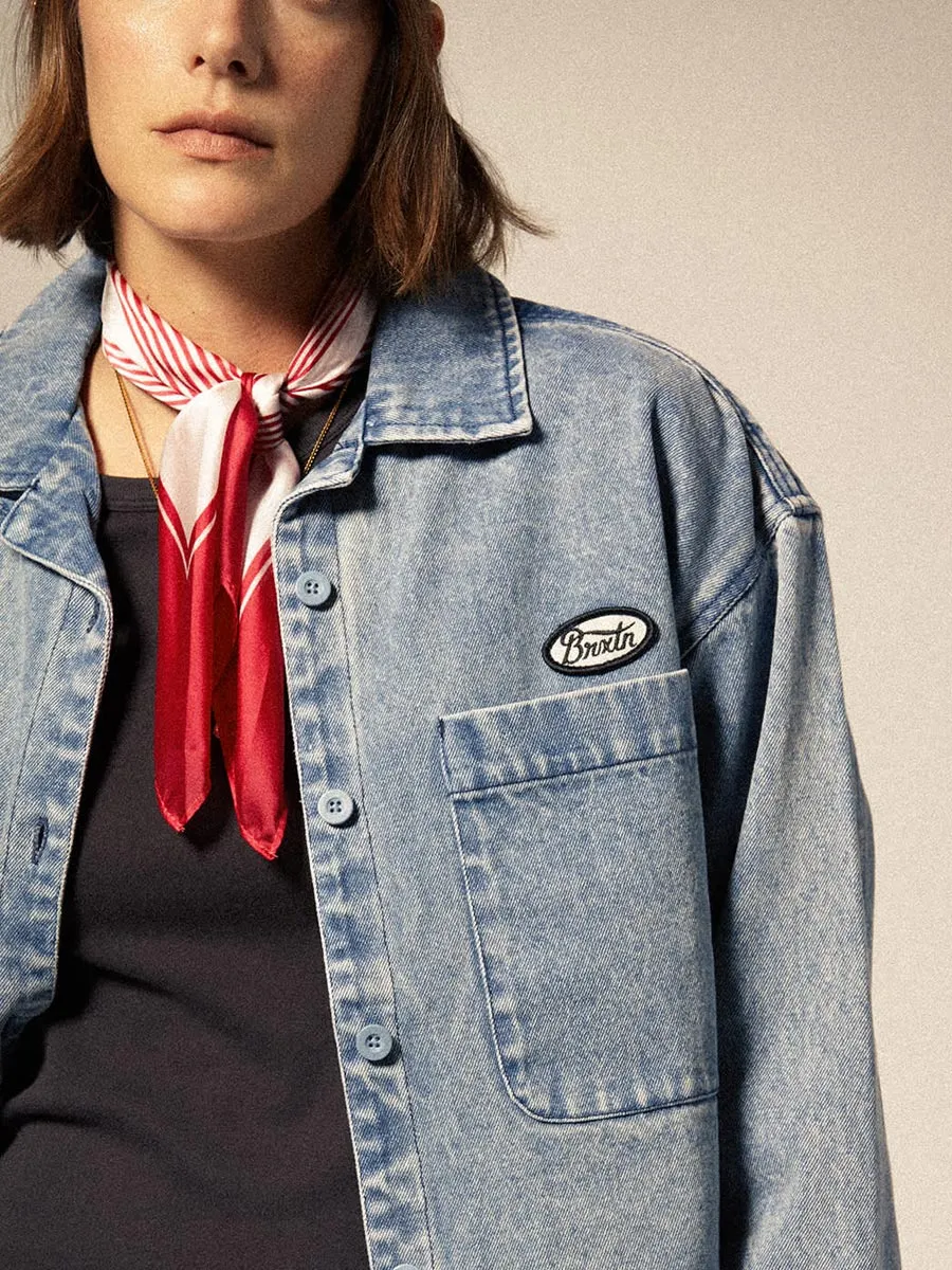 UTOPIA OVERSHIRT - LIGHT DENIM sold by OAK product image thumbnail 4