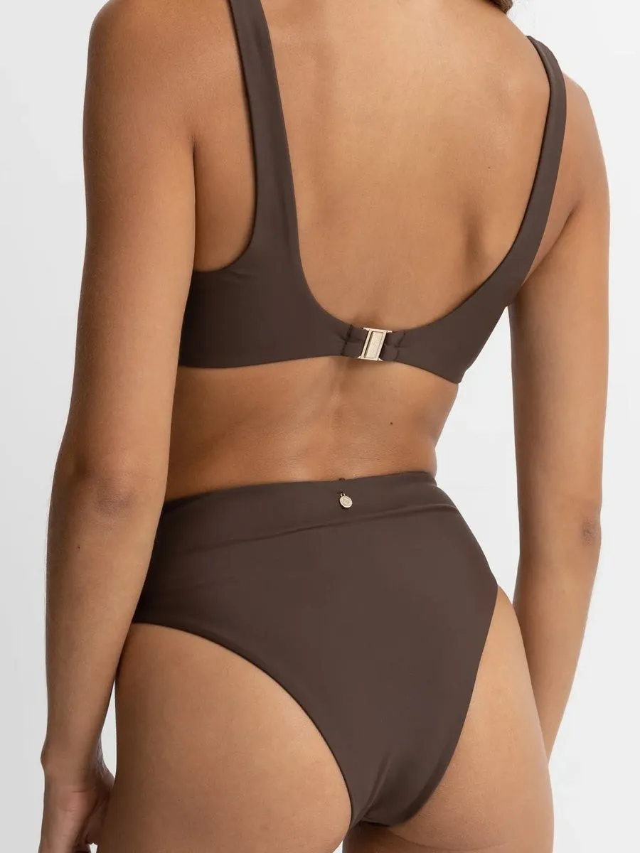 CLASSIC HI WAIST PANT - CHOCOLATE sold by OAK product image thumbnail 2