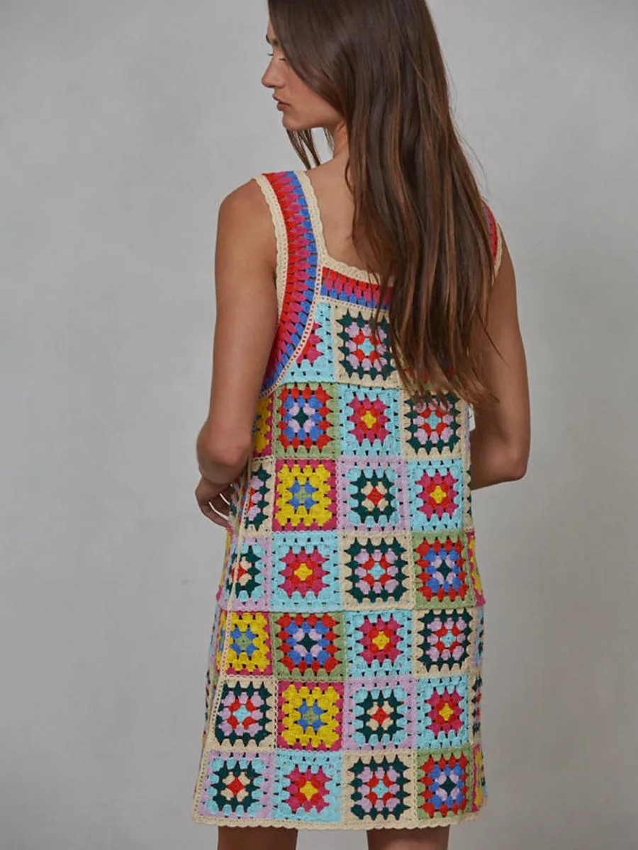 CROCHETED MULTI COLOURED DRESS sold by OAK product image thumbnail 2