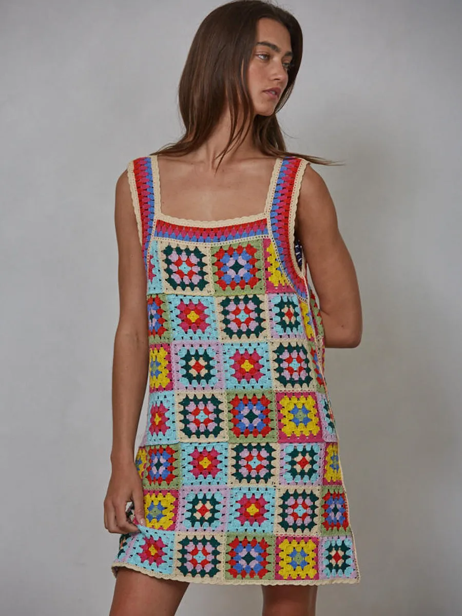 CROCHETED MULTI COLOURED DRESS sold by OAK product image thumbnail 3