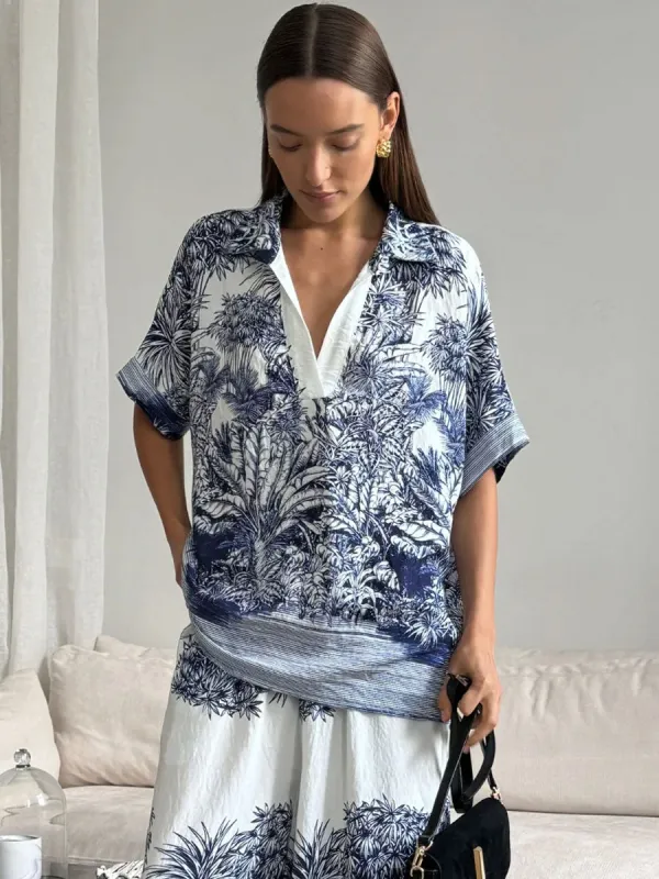 STELLA TOP - BLUE sold by OAK