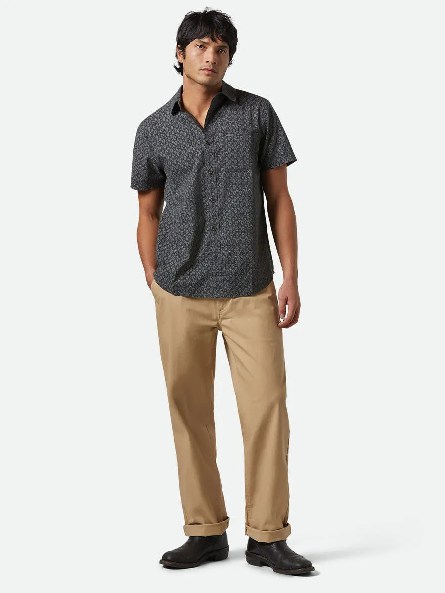 BRIXTON CHARTER SHORT-SLEEVE SHIRT - WASHED BLACK/PAISLEY sold by OAK product image thumbnail 4