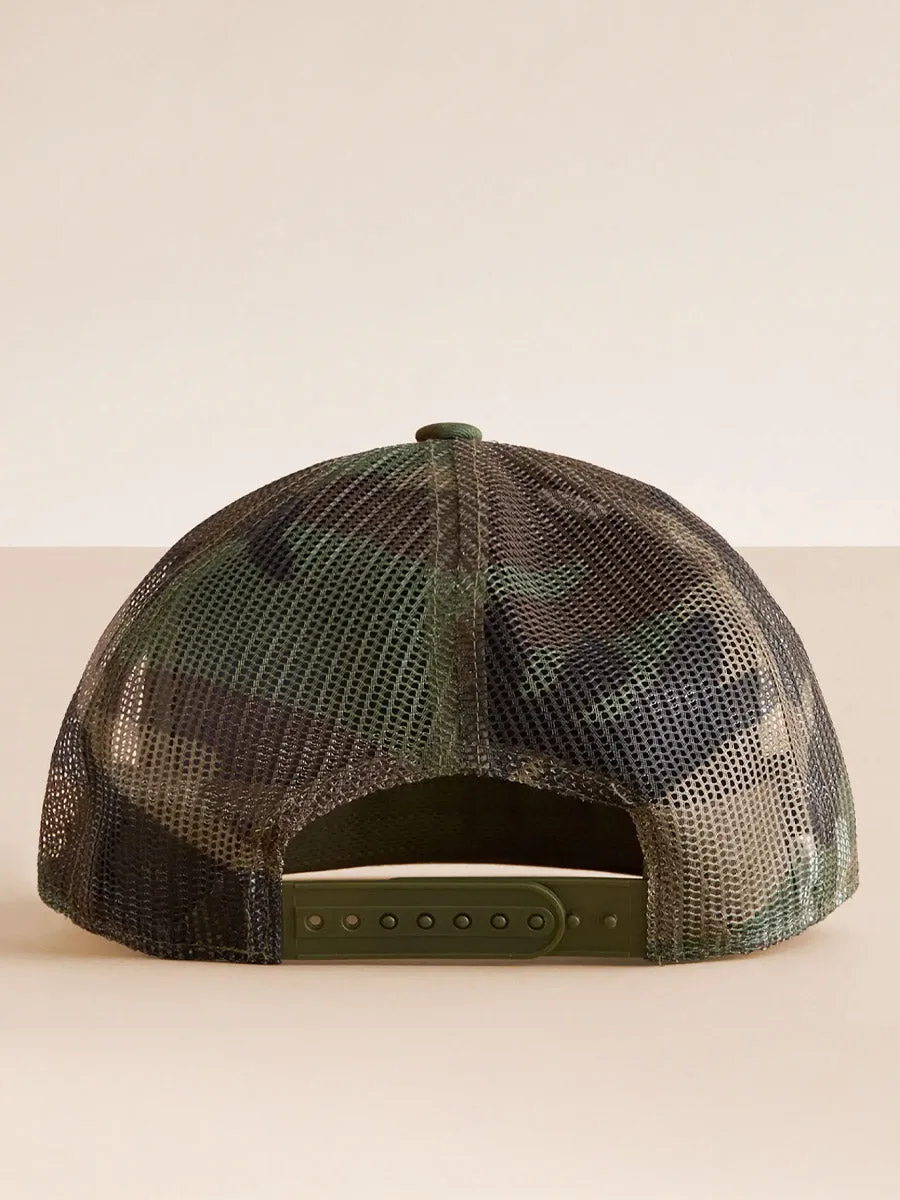 BRIXTON GAME TRUCKER HAT - CAMO/OLIVE/CAMO sold by OAK product image thumbnail 2