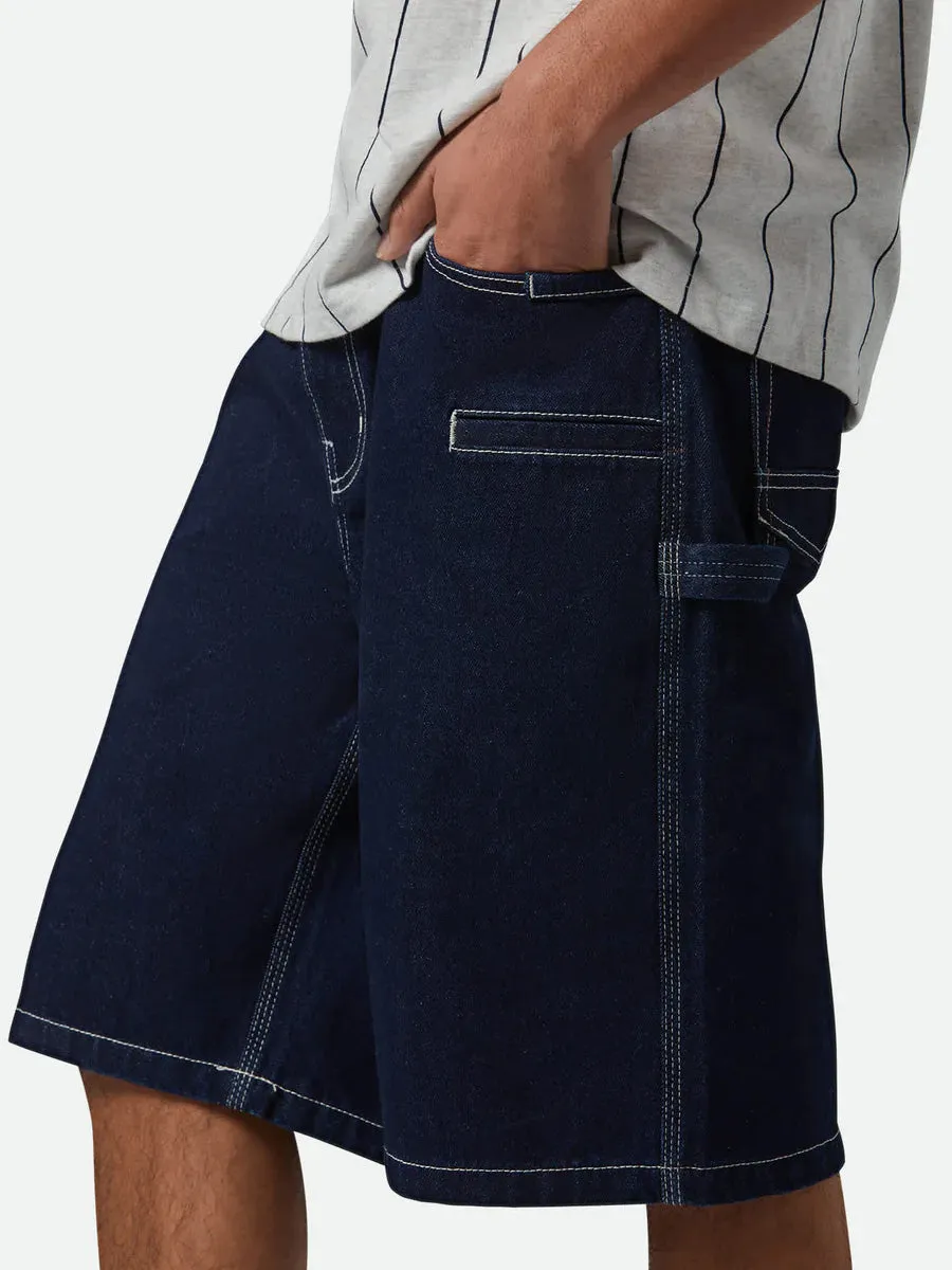 BRIXTON BUILDERS CARPENTER BAGGY SHORT - RINSE DENIM sold by OAK product image thumbnail 4