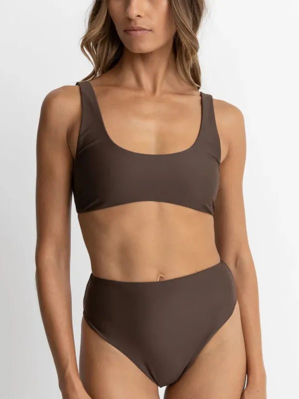 CLASSIC CROP TOP - CHOCOLATE sold by OAK