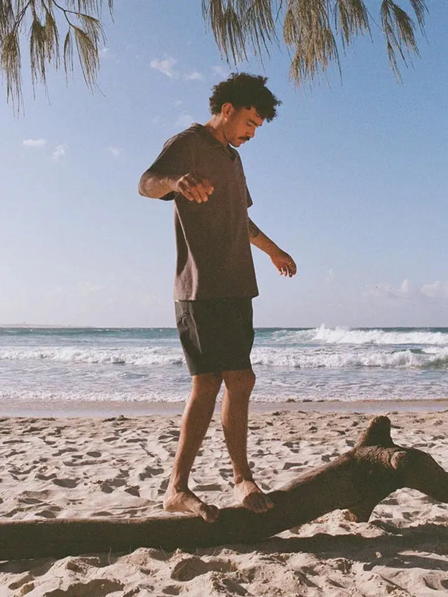 RHYTHM RELAXED JAM SHORT - CHARCOAL sold by OAK product image thumbnail 4