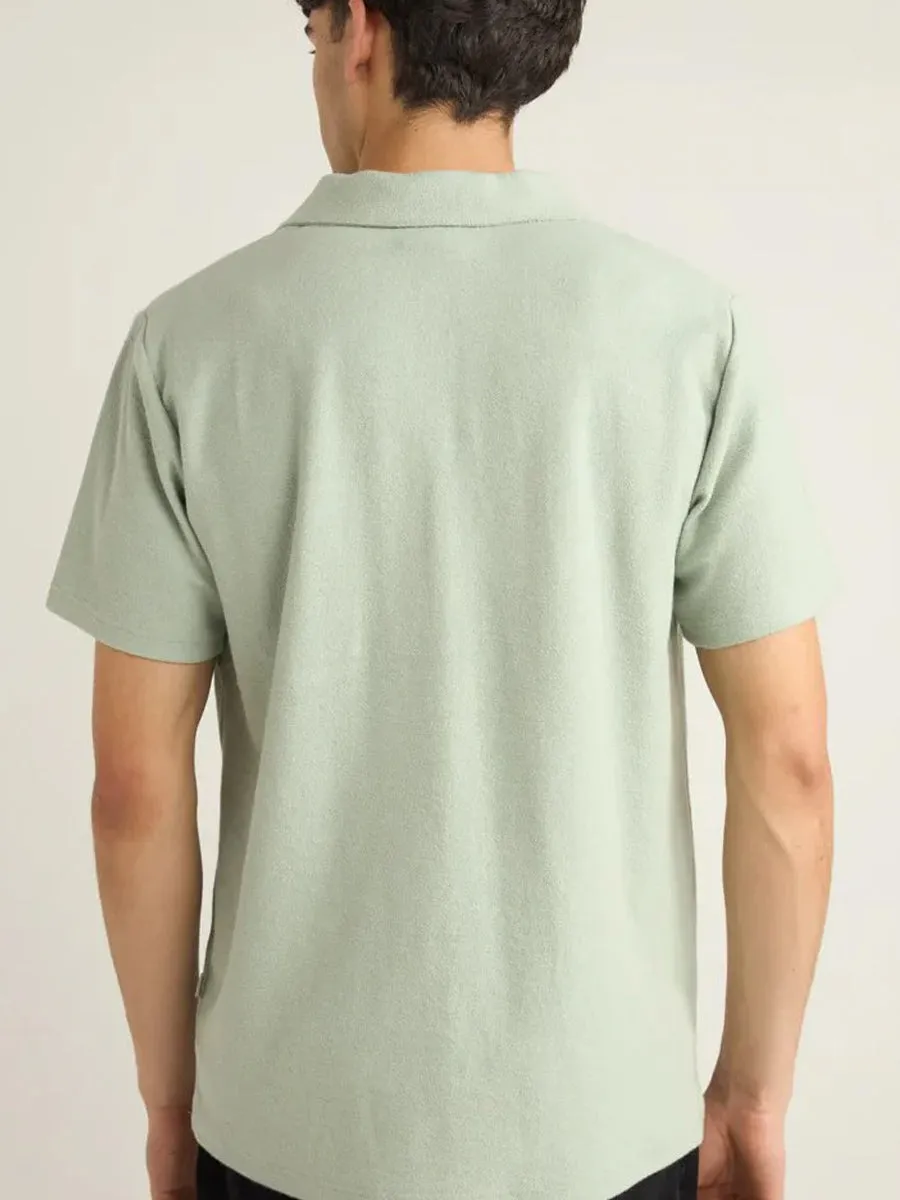 RHYTHM VINTAGE TERRY POLO - SEAFOAM sold by OAK product image thumbnail 2