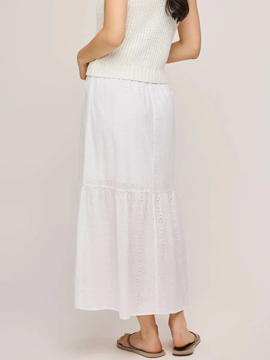 GENTLE FAWN MADRID MIDI SKIRT - WHITE sold by OAK product image thumbnail 2