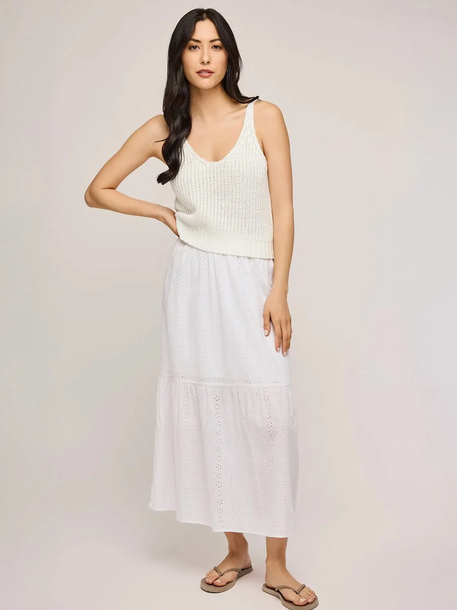 GENTLE FAWN MADRID MIDI SKIRT - WHITE sold by OAK