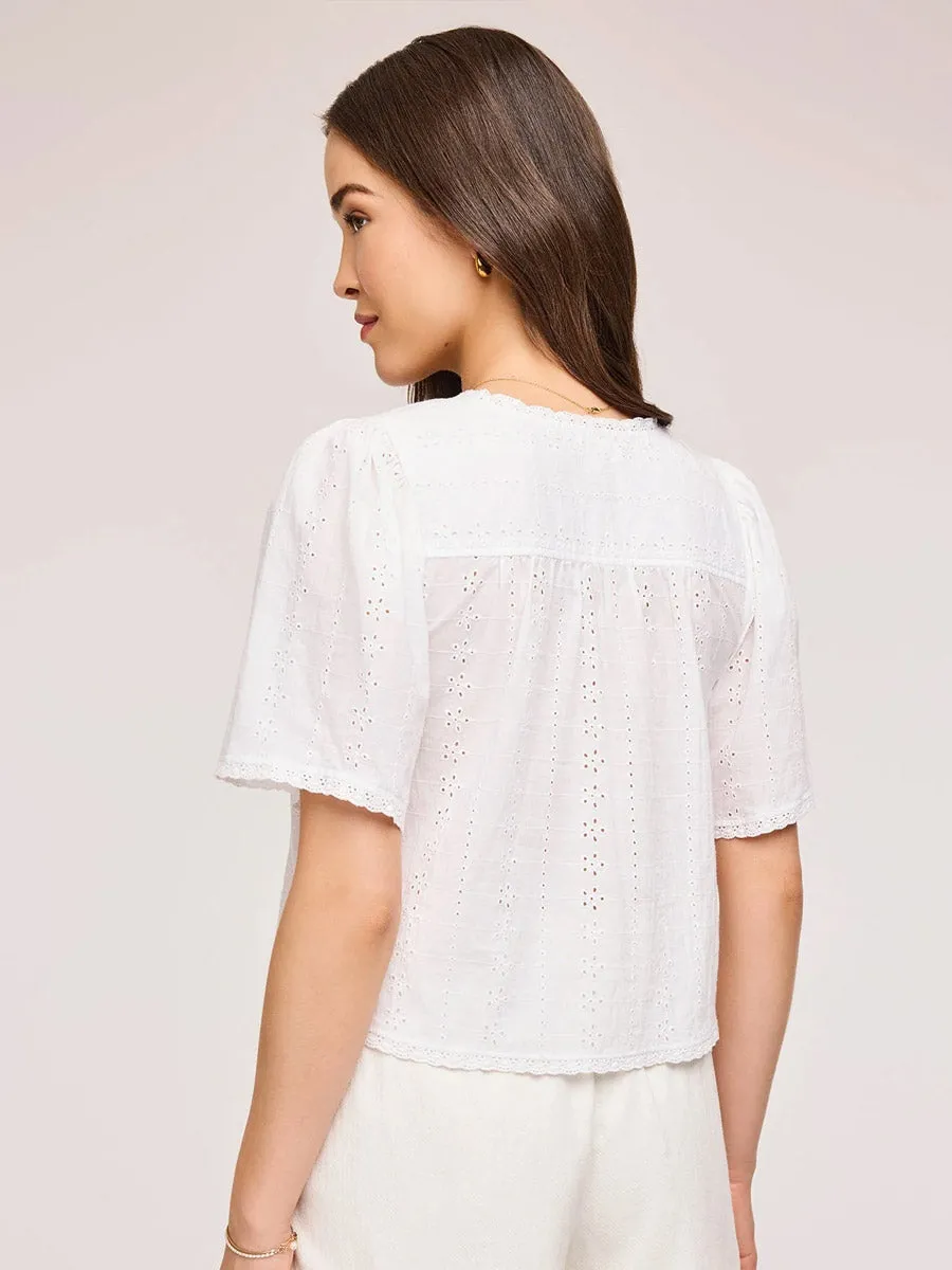 GENTLE FAWN JESSA TOP - WHITE sold by OAK product image thumbnail 4