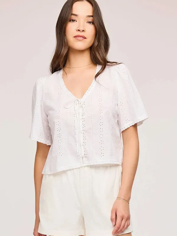 GENTLE FAWN JESSA TOP - WHITE sold by OAK