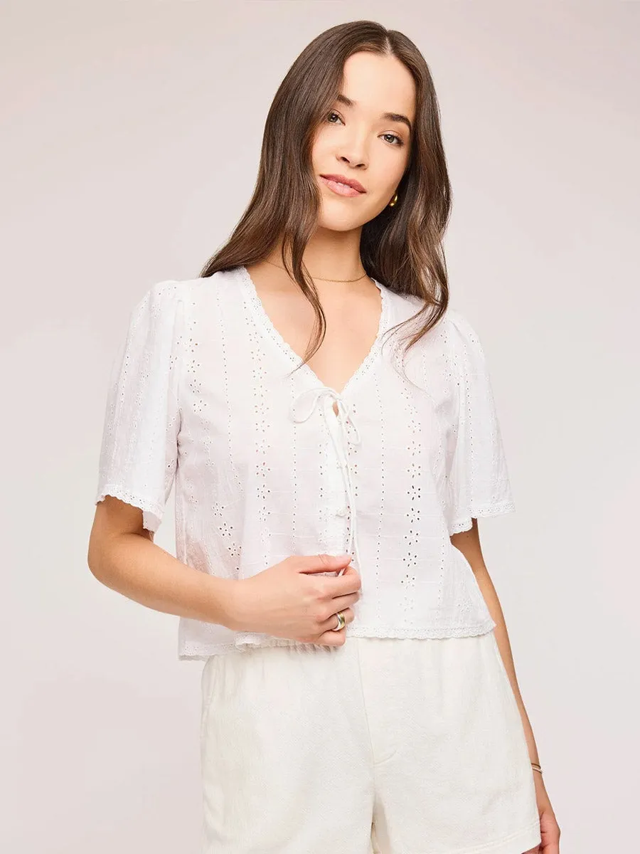 GENTLE FAWN JESSA TOP - WHITE sold by OAK product image thumbnail 2