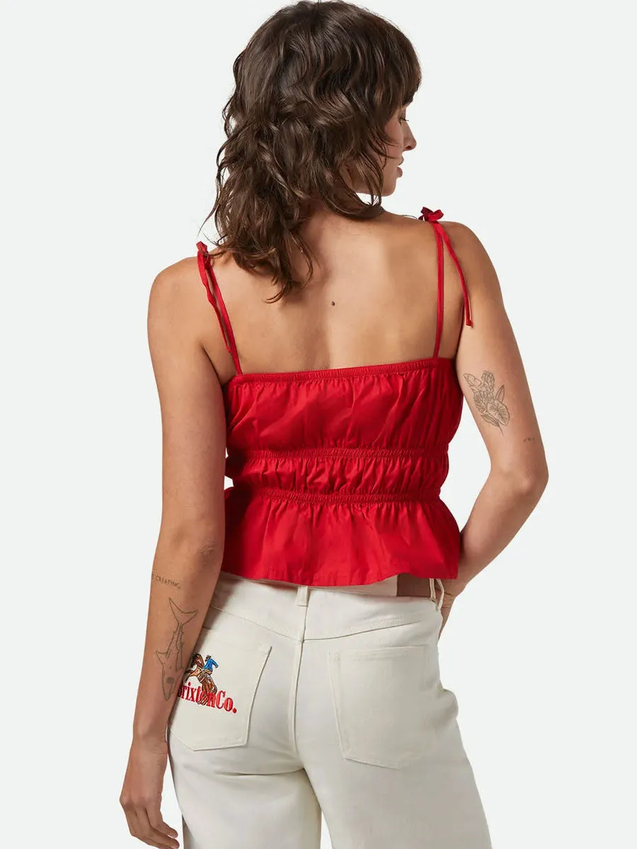 EDEN SMOCKED TOP - CRIMSON sold by OAK product image thumbnail 2