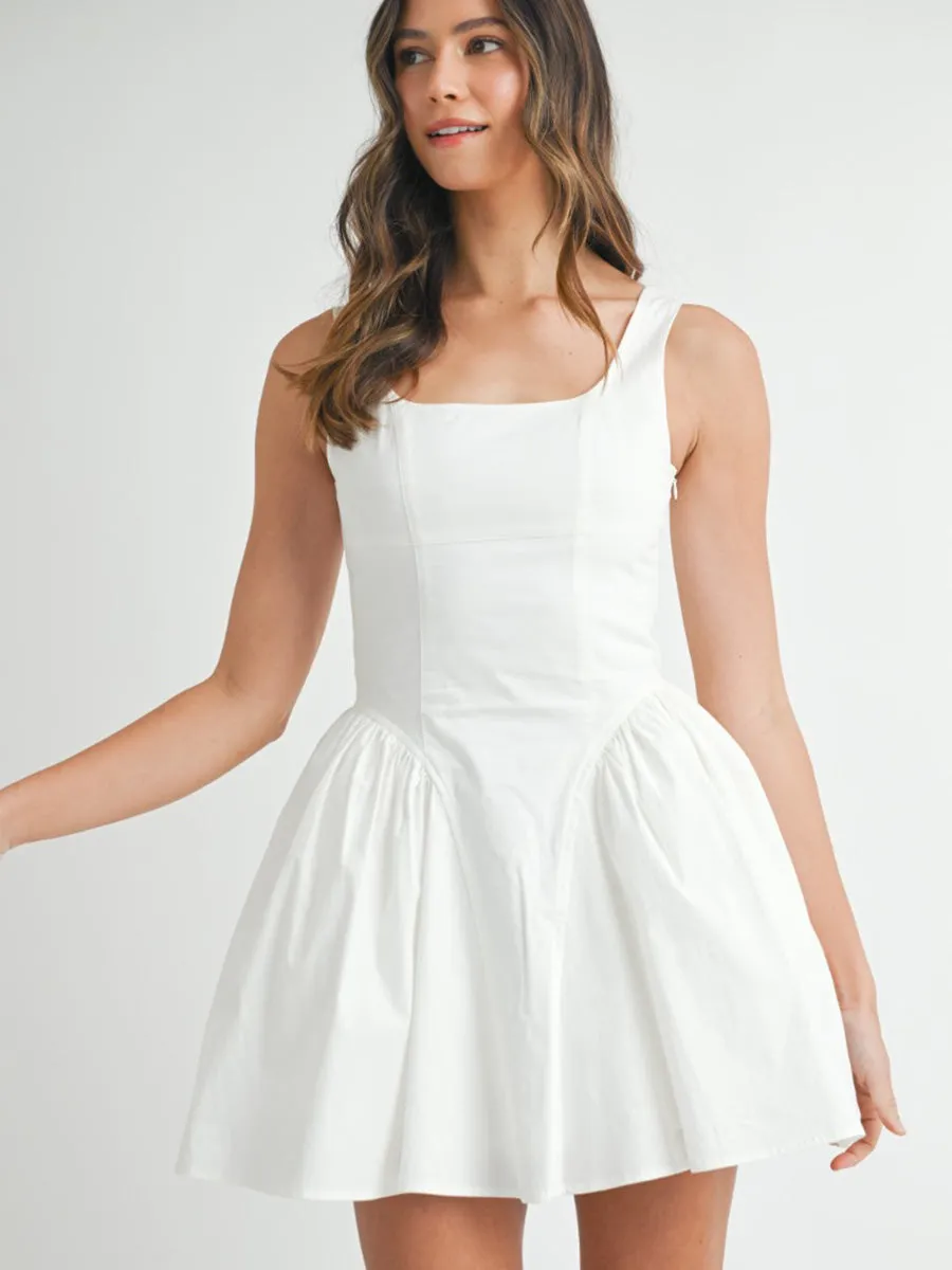 CORSET MINI DRESS - WHITE sold by OAK product image thumbnail 4