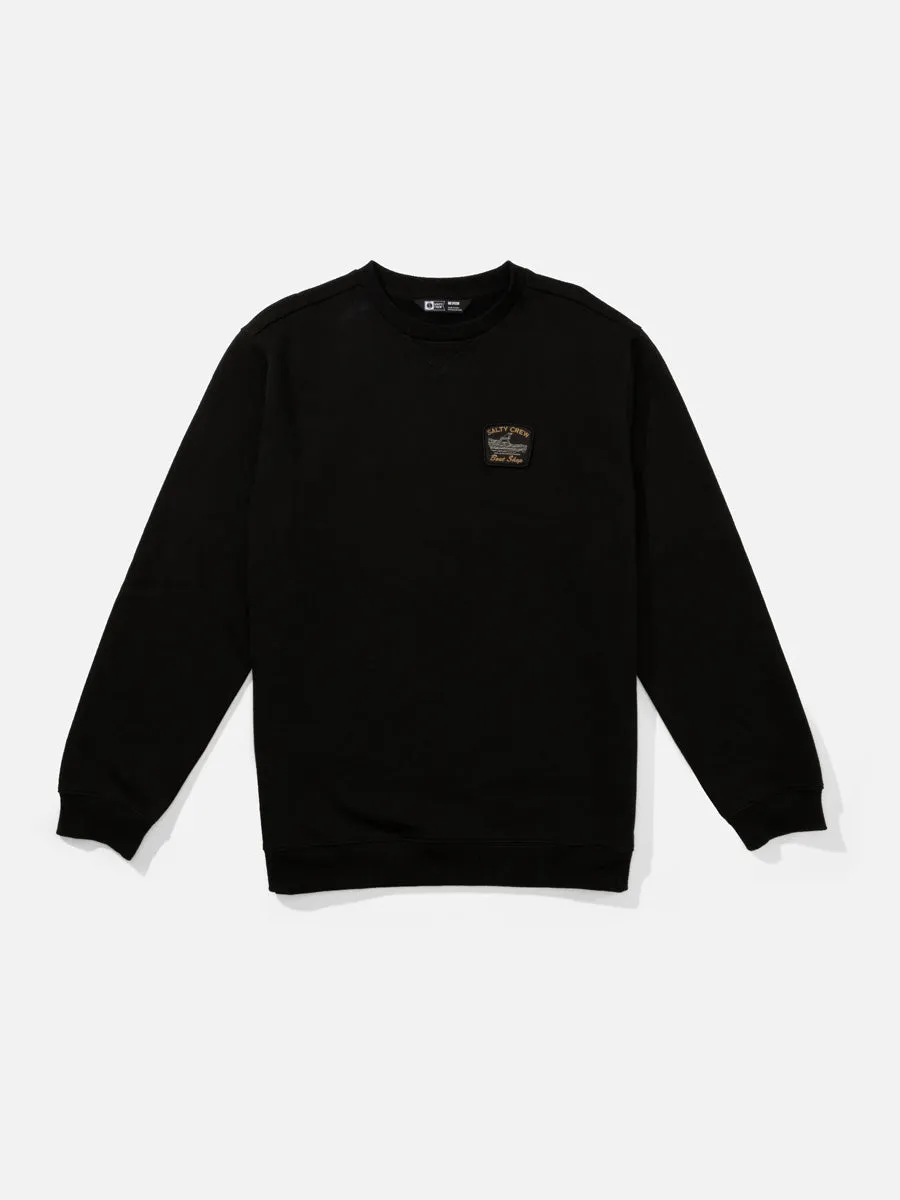 SALTY CREW CRAFTED CREW FLEECE - BLACK sold by OAK