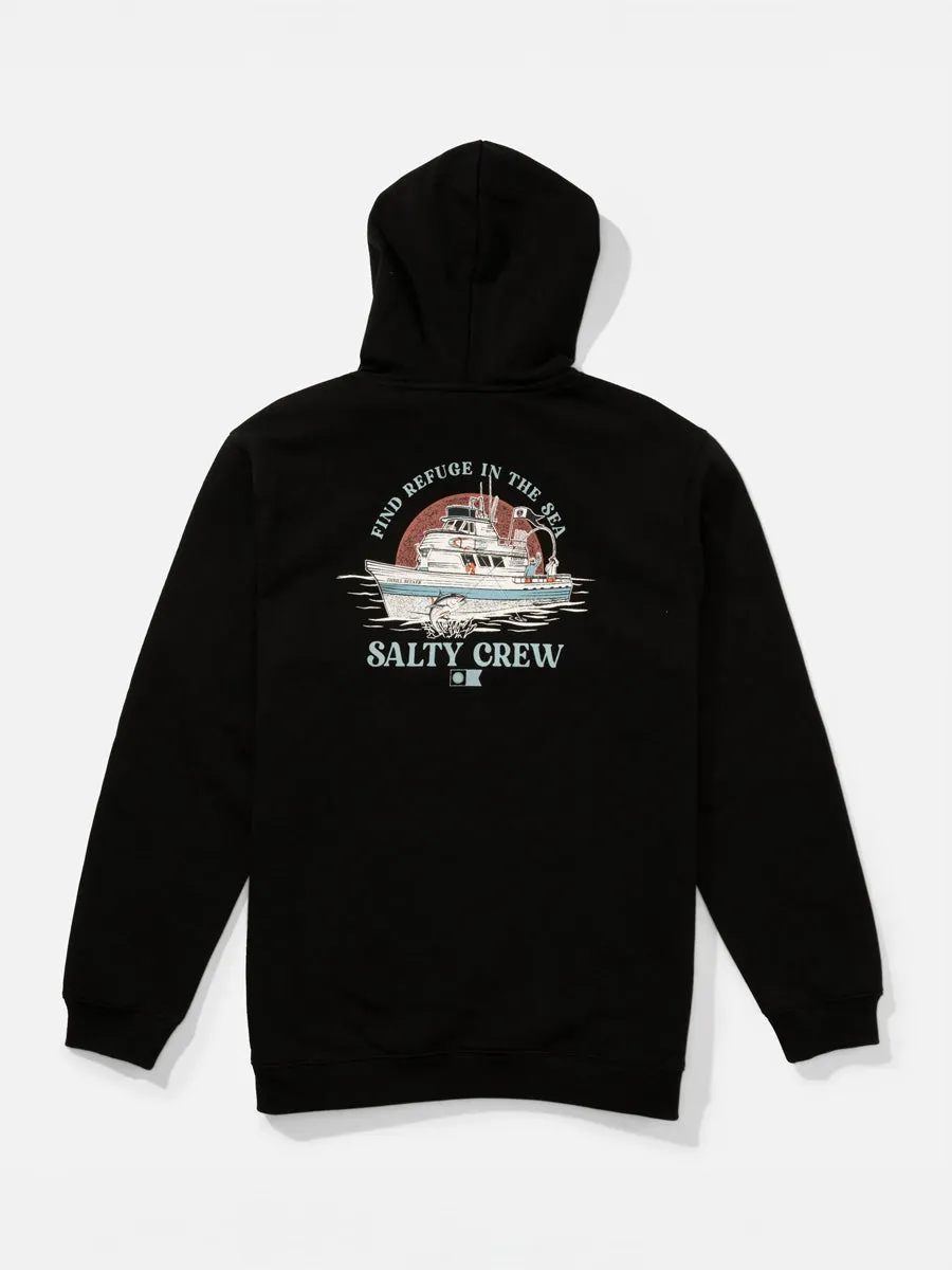 SALTY CREW DAY CHARTER FLEECE - BLACK sold by OAK