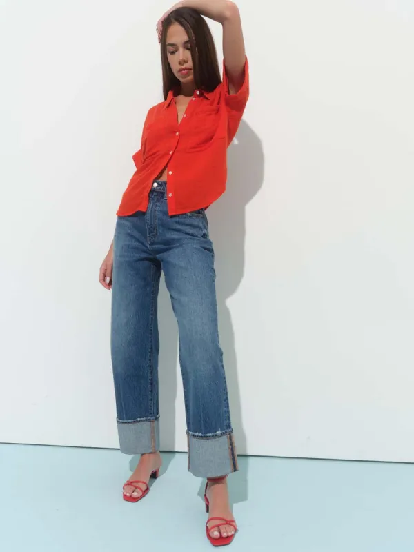 DAZE DENIM EASTSIDE HIGH RISE LOOSE - CRUSH HOUR sold by OAK