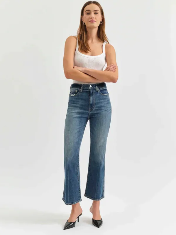 DAZE DENIM SOHO HIGH RISE ANKLE FLARE - CRUSH HOUR sold by OAK