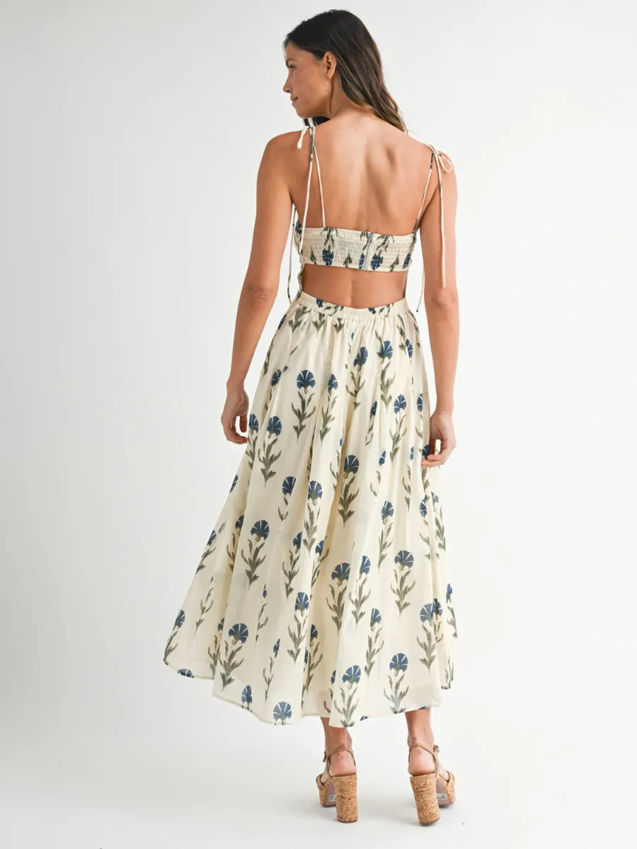 FLORAL PRINT MIDI DRESS sold by OAK product image thumbnail 3