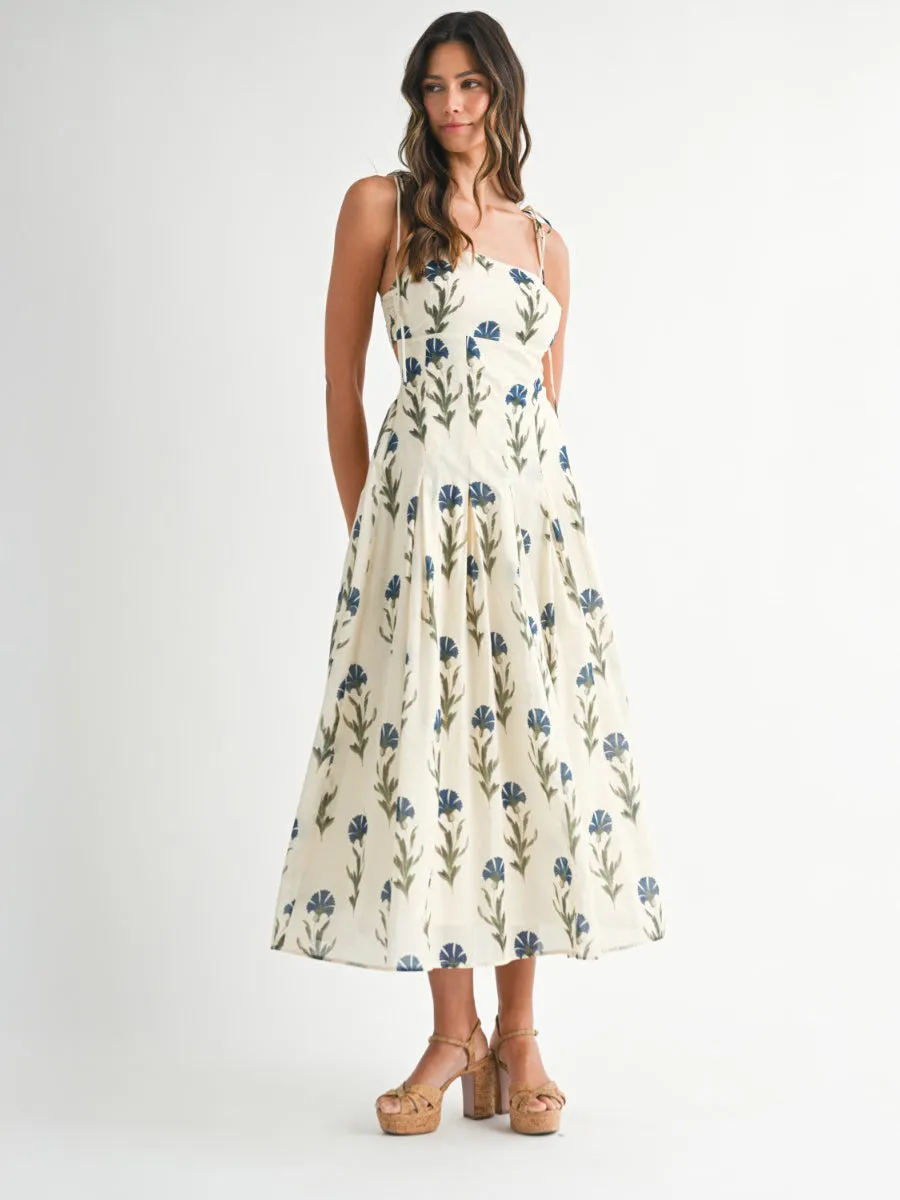 FLORAL PRINT MIDI DRESS sold by OAK