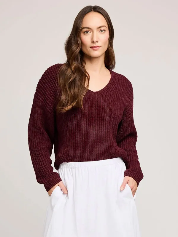 SPENCER SWEATER - MERLOT sold by OAK
