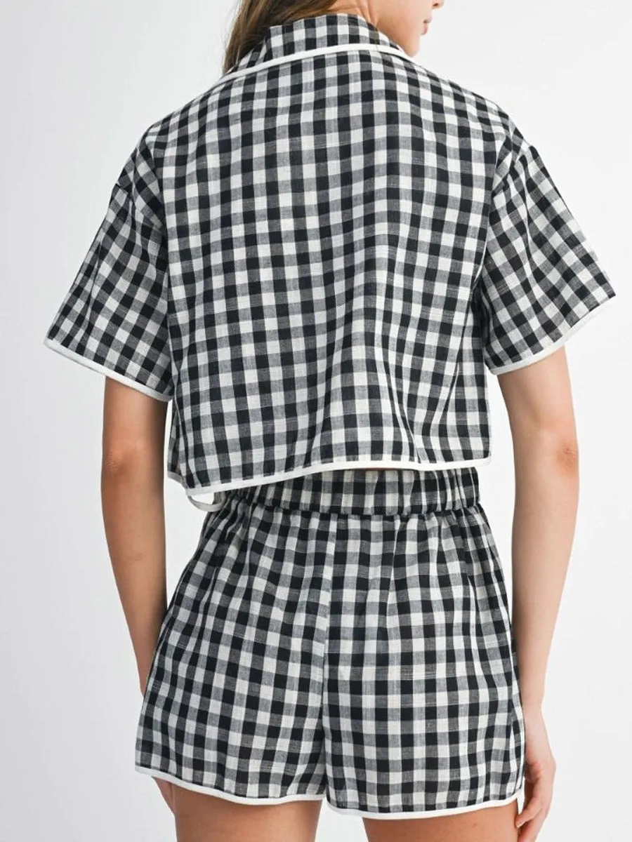 GINGHAM PLAID SKORT sold by OAK product image thumbnail 2